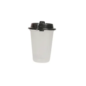 Plastic glass with sip lid